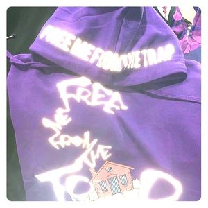 FreemefromTheTrap sweatSuits,ReflectiveJoggerPants